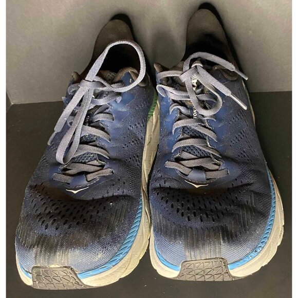 Hoka One Clifton 7 Moonlit Ocean BlueMens 12 Shoes Running Sneakers - Picture 2 of 8